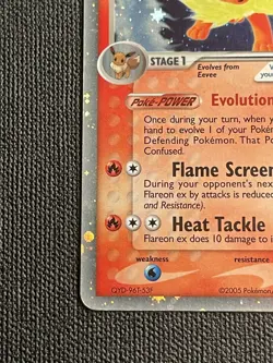 Pokemon Flareon ex Reverse Holo Rare 108/113 2005 Delta Species MP - Image 4