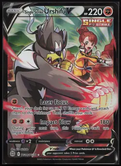 SINGLE STRIKE URSHIFU V TG18/TG30 HOLO BRILLIANT STARS TRAINER GALLERY POKEMON - Image 1
