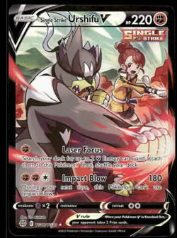 Pokemon Cards Single Strike Urshifu V TG18/TG30 Brilliant Stars TG Holo NM - Image 1