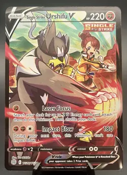 Single Strike Urshifu V TG18/TG30 Brilliant Stars Trainer Gallery Pokemon TCG NM - Image 1