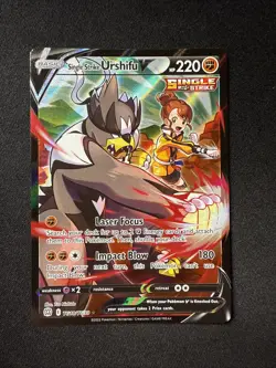 Pokemon TCG Single Strike Urshifu V TG18/TG30 Brilliant Stars Trainer Gallery NM - Image 1