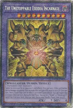 Yugioh! The Unstoppable Exodia Incarnate - MP25-EN008 - Starlight Rare - 1st Edi - Image 1