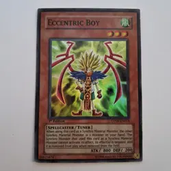 Yugioh- 1X Eccentric Boy - Super Rare - 1st Edition - DP09-EN014 - Light Play - Image 1