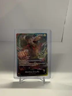ONE PIECE TCG MONKEY D. LUFFY RARE 3RD ANNIVERSARY PROMO ALT ART ST01-012 NM - Image 1
