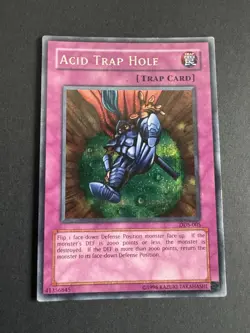 Yugioh Acid Trap Hole DDS-005 Prismatic Secret Rare Unlimited LP - Image 1