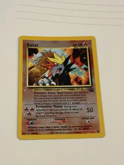 2001 POKEMON GAME MOVIE 34 ENTEI-REVERSE FOIL POKEMON 3 MOVIE PROMO Swirl - Image 1