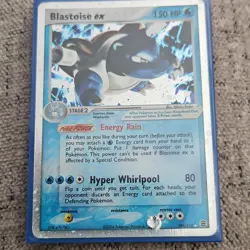 Pokemon Blastoise ex 104/112 EX FireRed & LeafGreen Holo 150HP Hyper Whirlpool - Image 1
