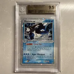 Pokemon Blastoise ex EX Fire Red Leaf Green Holo #104 BGS 9.5 Mint PSA 10 CrossU - Image 1