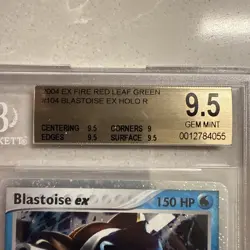 Pokemon Blastoise ex EX Fire Red Leaf Green Holo #104 BGS 9.5 Mint PSA 10 CrossU - Image 5