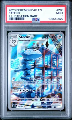 Steelix 208/182 Illustration Rare Par En-paradox Rift Pokemon PSA 9 *927 - Image 1