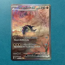 Pokemon TCG: Scarlet & Violet Great Tusk EX 246/198 Special Illustration Rare LP - Image 1