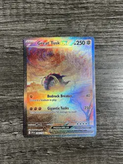 Pokemon TCG Scarlet & Violet Great Tusk EX 246/198 Special Illustration Rare - Image 1