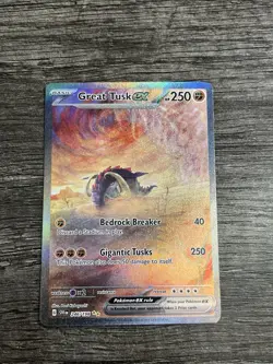 Pokemon TCG Scarlet & Violet Great Tusk EX 246/198 Special Illustration Rare - Image 2