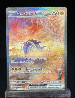 Pokemon TCG Great Tusk ex 246/198 Scarlet & Violet Special Illustration Rare - Image 1