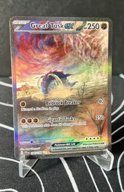 Pokemon TCG Scarlet & Violet Great Tusk EX 246/198 Special Illustration Rare - Image 1