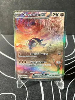 Pokemon TCG Scarlet & Violet Great Tusk EX 246/198 Special Illustration Rare - Image 5