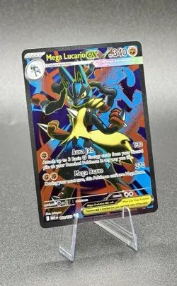 Mega Lucario ex 160/132 UR Pokemon Mega Evolution Ultra Rare Full Art Holo NM/M - Image 1