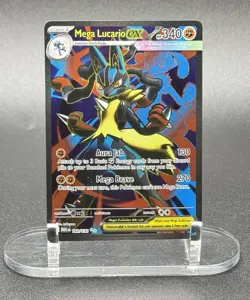 Mega Lucario ex 160/132 UR Pokemon Mega Evolution Ultra Rare Full Art Holo NM/M - Image 2
