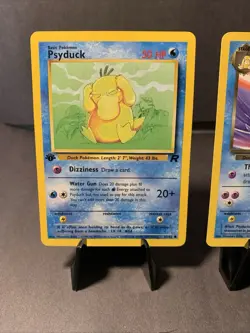 Pokemon TCG Psyduck 65/82 1st Edition & Dark Golduck 37/82 Team Rocket 2000 NM - Image 2