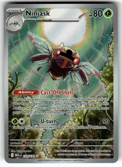 Ninjask 137/132 ME01: Mega Evolution NM Pokemon Card TCG - Image 1