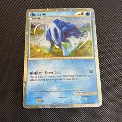 Suicune HGSS21 Holo Black Star Promo Pokemon Card MP - Image 1