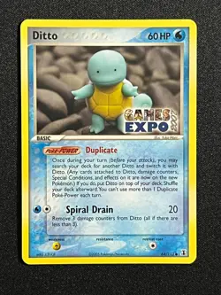 Ditto GAMES EXPO Card- Ex Delta Species 64/113-Super Rare Pokemon Promo -NM - Image 2