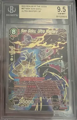 Dragon Ball Super Card Game Masters Son Goku, Ultra Mastery BT16-005 SPR - Image 1
