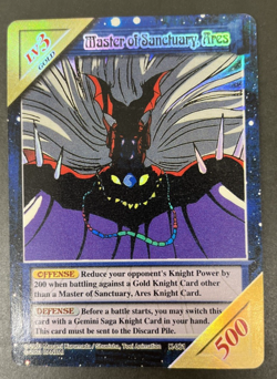 2003 Bandai Knights of the Zodiac #K-061 Master of Sanchuary, Ares Foil Card - Image 1