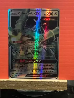 Reprint FANART CARD Pokemon TCG Pokemon Celesteela GX Celesteela Ultra Rare Holo - Image 1