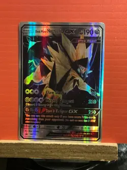 Reprint FANART CARD Pokemon TCG Pokemon Dusk Mane Necrozma GX Necrozma Holo - Image 1