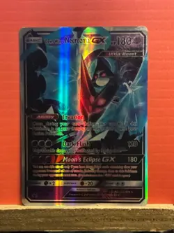 Reprint FANART CARD Pokemon TCG Pokemon Dawn Wings Necrozma GX Necrozma Holo - Image 1