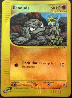 Geodude 110/165 Expedition Reverse Holo E-Series Nintendo Pokemon Card TCG LP - Image 1