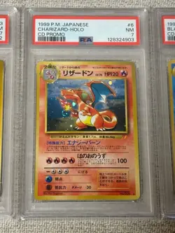 PSA 7 6 Charizard Blastoise Venusaur Set CD Promo Holo 1999 Japanese Pokemon - Image 4
