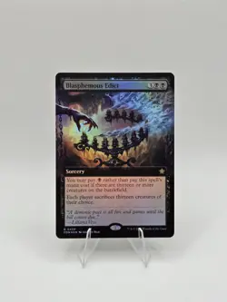Blasphemous Edict (Extended Art) Foundations Foil Near Mint - Image 1