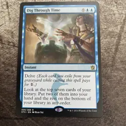 Dig Through Time - Khans of Tarkir - MTG Magic the Gathering - LP - Image 1