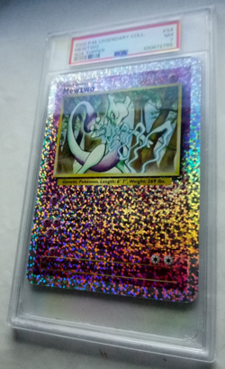 2002 Pokemon Legendary Collection #S4 Mewtwo Box Topper Nr.Mt. PSA 7 - Image 1