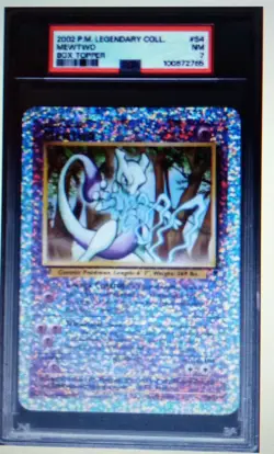 2002 Pokemon Legendary Collection #S4 Mewtwo Box Topper Nr.Mt. PSA 7 - Image 3