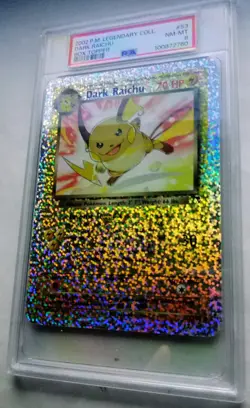 2002 Pokemon Legendary Collection Dark Raichu #S3 Box Topper NM-MT PSA 8 - Image 1