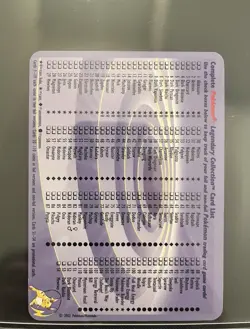 Pokemon TCG Mewtwo S4/S4 Legendary Collection 2002 Reverse Holo Box Topper NM - Image 2