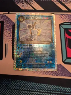 Pokemon Dark Blastoise 4/110 Legendary Collection Reverse Holo Box Topper Played - Image 1