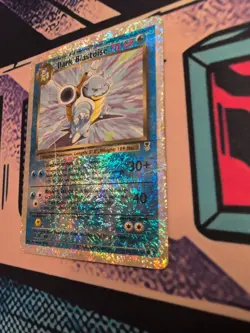 Pokemon Dark Blastoise 4/110 Legendary Collection Reverse Holo Box Topper Played - Image 2