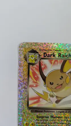 2002 Pokemon Dark Raichu S3/S4 Legendary Collection BOX TOPPER Jumbo Card - Image 3