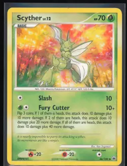 Scyther Uncommon 46/100 Pokemon DP: Majestic Dawn LP Pokemon Card - Image 1