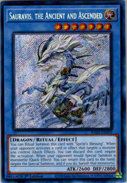Sauravis, the Ancient and Ascended - RA02-EN019 - Secret Rare - NM - Yugioh - Image 1