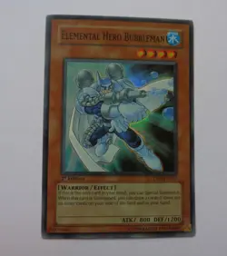 Elemental HERO Bubbleman YSDJ-EN017 (Super Rare, 1st Edition, Lightly Played LP) - Image 1