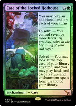 MTG FOIL Case of the Locked Hothouse - Murders at Karlov Manor #155 - Image 1