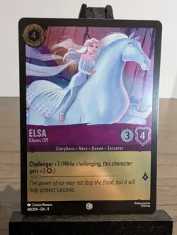 Disney Lorcana Fabled Elsa Gloves Off Cold Foil 48/204 NM - Image 1