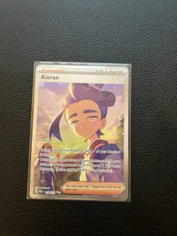 Pokemon TCG Kieran Trainer Prismatic Evolutions Card 174/131 Sir - Image 1
