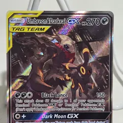 Umbreon & Darkrai GX SM241 Tag Team Black Star Promo 2020 Pokemon Card - Image 3
