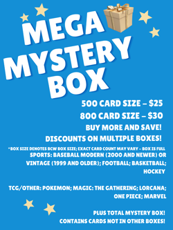 MEGA Mystery Boxes of Trading Cards! Sports, Pokemon, Magic: The Gathering - Image 1